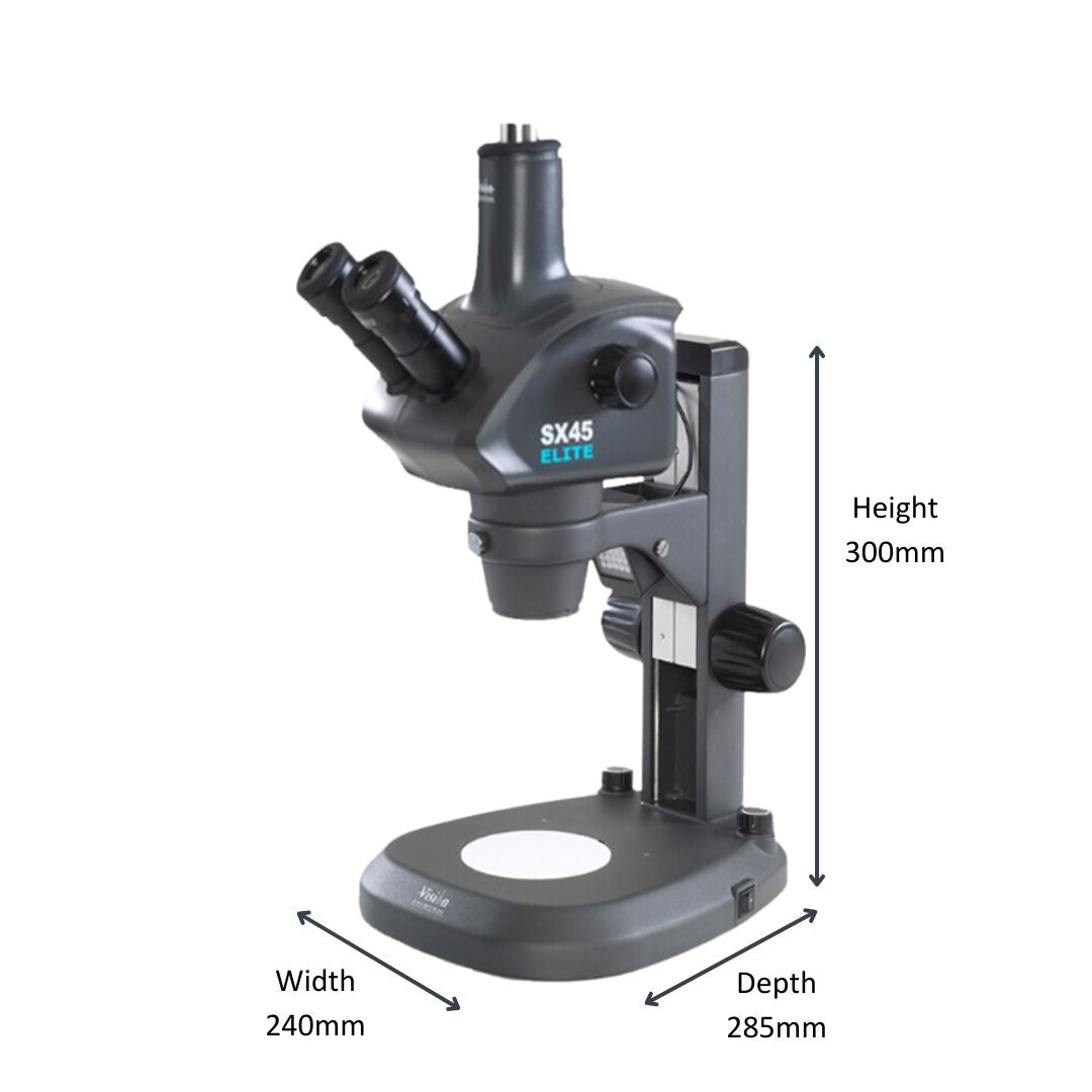 SX45-TR Elite Trinokulares Stereomikroskop mit Kamera (8x - 50x)