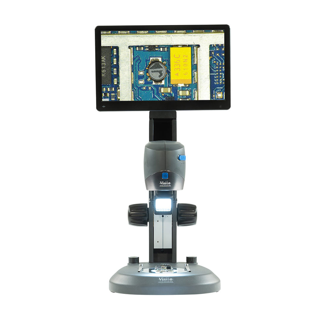 VE Cam 50 Digitalmikroskop, Tischstativ, mit 12"-Monitorsystem