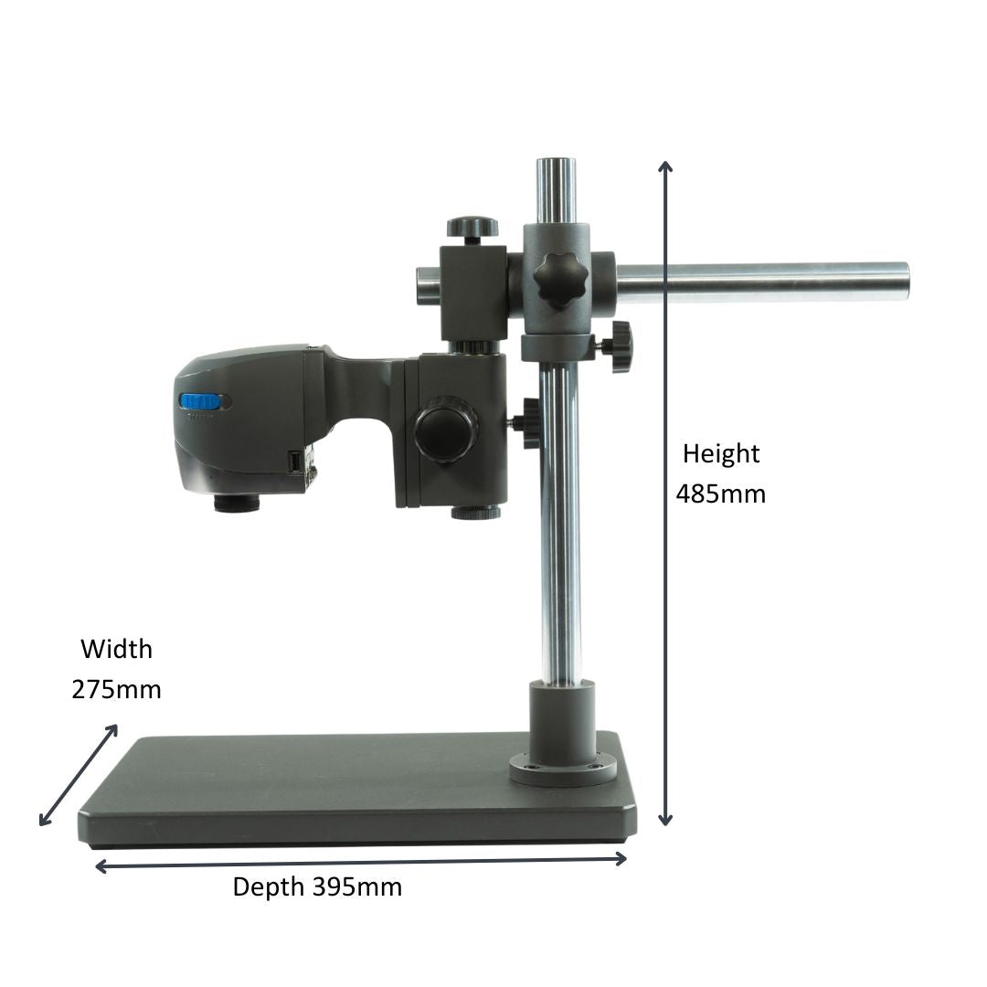 VE Cam 50 Digitalmikroskop, Galgenstativ, 22" Touchscreen-Monitorsystem