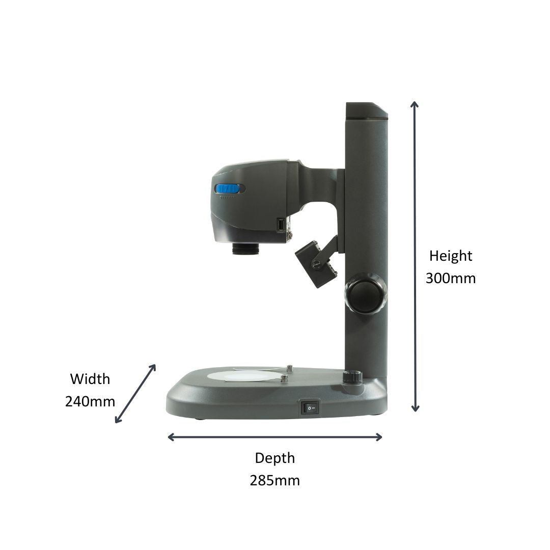 VE Cam 50 Digitalmikroskop, Tischstativ, mit 12"-Monitorsystem